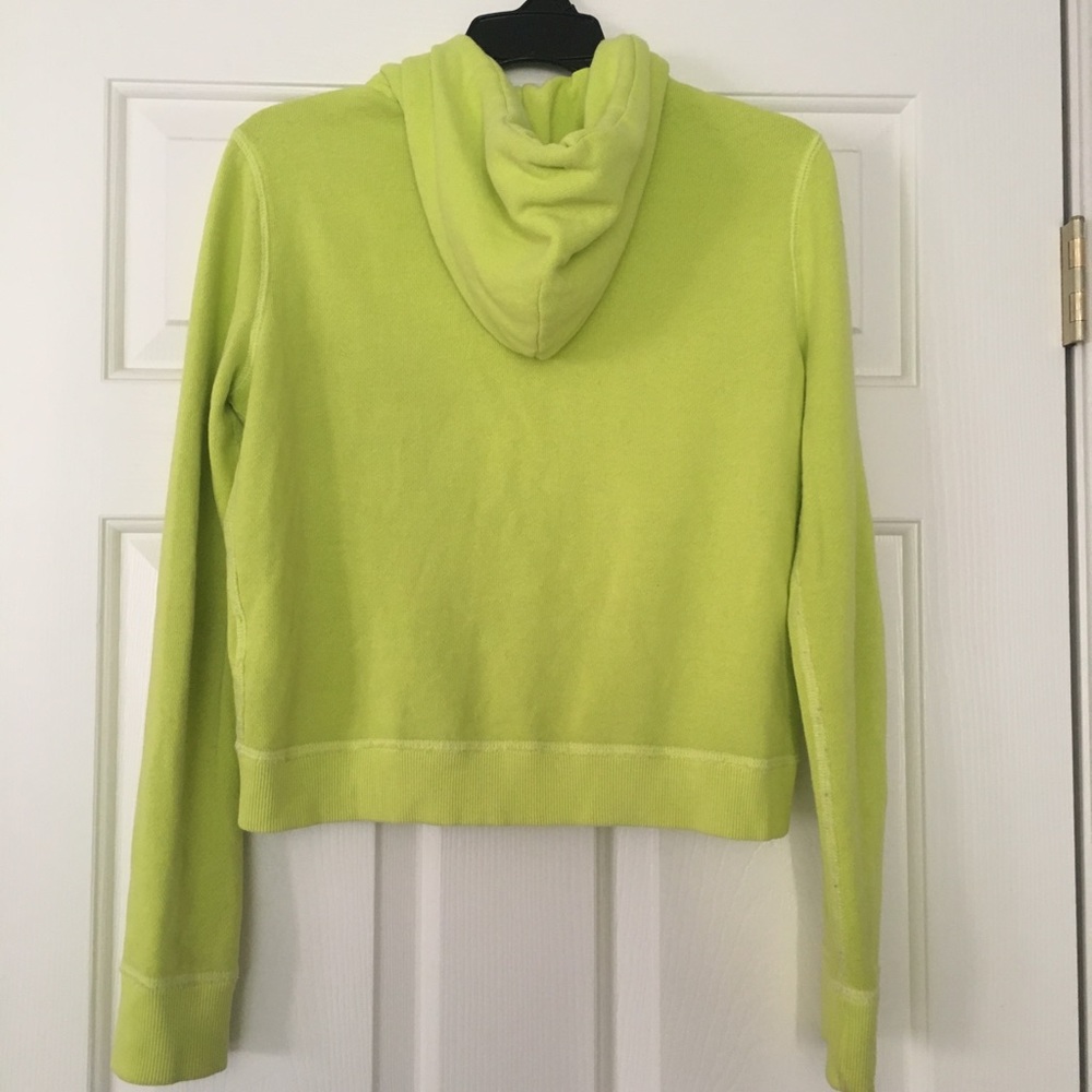 Yellow/green holdester cropped hoodie - Picture 5 of 5